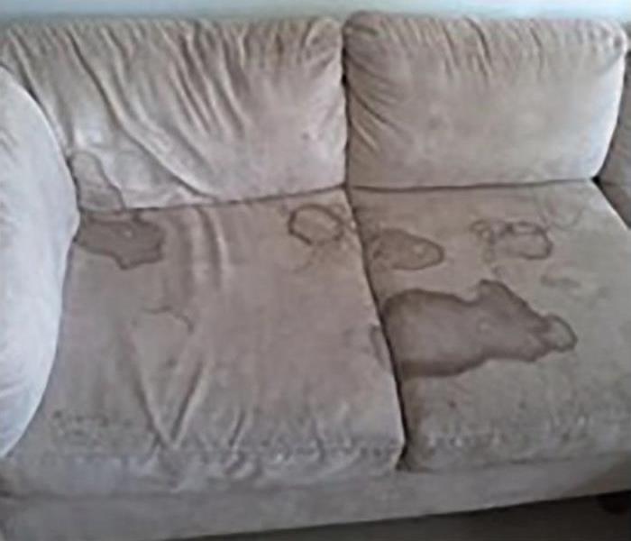 stained couch