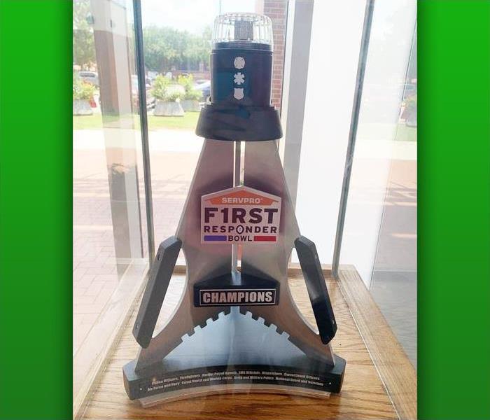 picture of the First Responder Bowl trophy