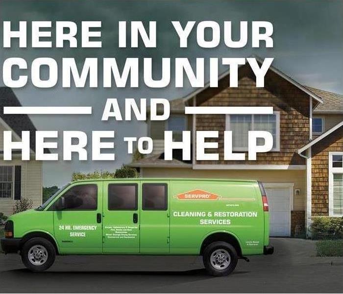 SERVPRO van in front of a house